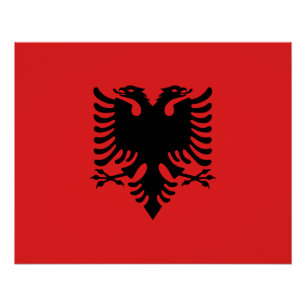 Poster Drapeau patriotique albanais