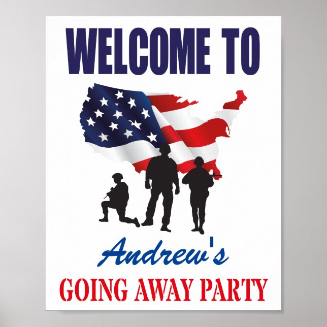 Poster Drapeau Patriotique Américain moderne s'effondre P (Devant)