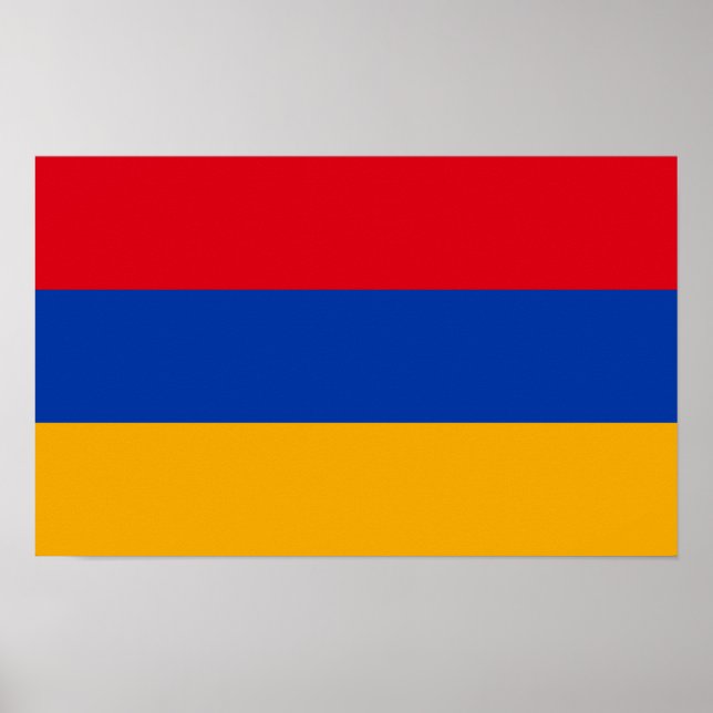 Poster Drapeau patriotique arménien (Devant)