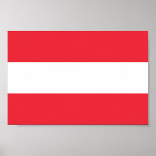 Poster Drapeau patriotique autrichien