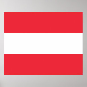 Poster Drapeau patriotique autrichien
