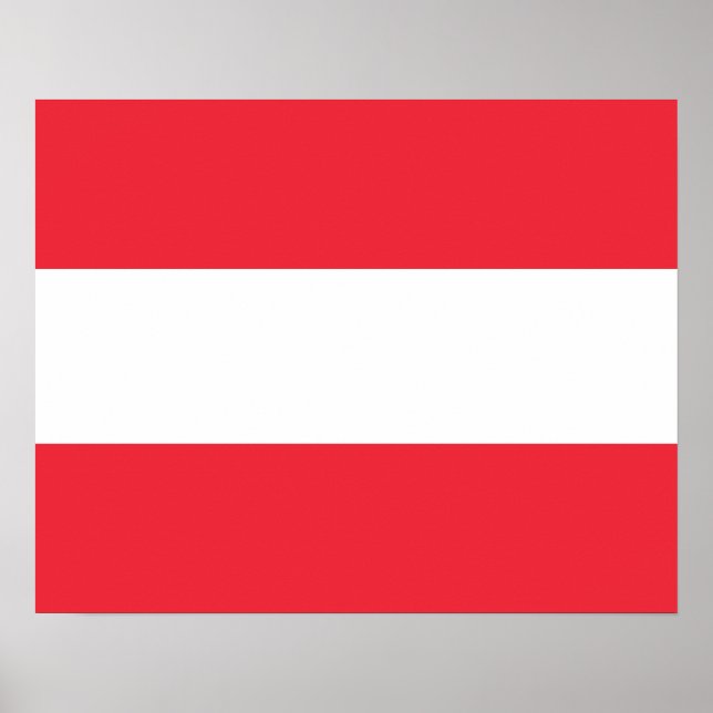 Poster Drapeau patriotique autrichien (Devant)