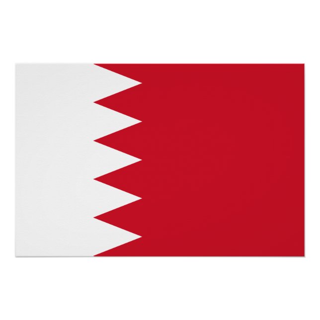 Poster Drapeau patriotique de Bahreïn (Devant)