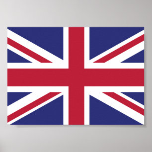 Poster Drapeau patriotique du Royaume-Uni