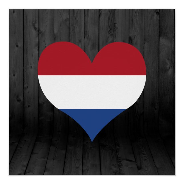 Poster Drapeau Pays-Bas (Devant)