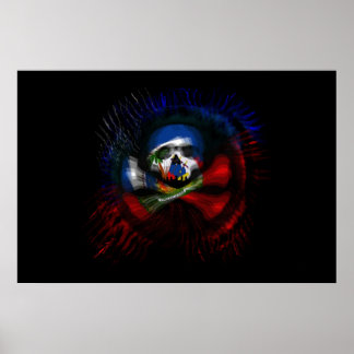 Poster Drapeau pirate haïtien