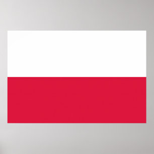 Poster Drapeau Pologne