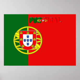 Poster Drapeau portugais