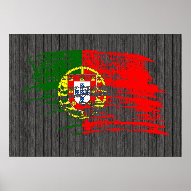 Poster Drapeau portugais cool (Devant)