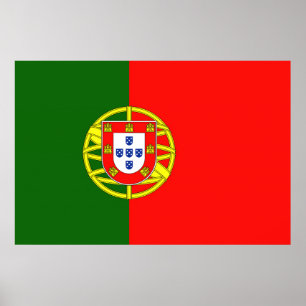 Poster Drapeau Portugal