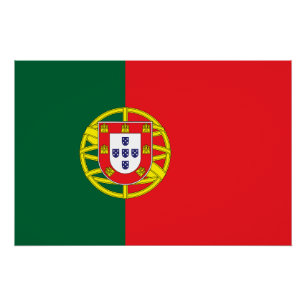 Poster Drapeau Portugal