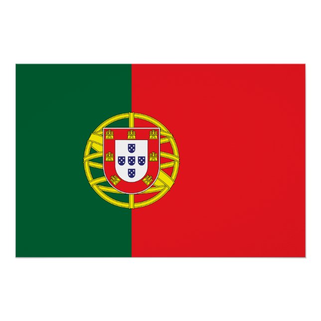 Poster Drapeau Portugal (Devant)