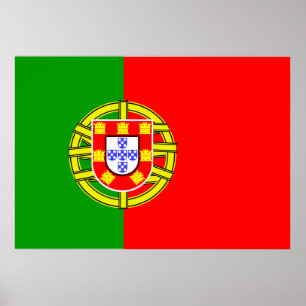 Poster Drapeau Portugal