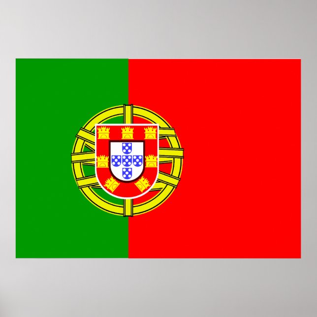 Poster Drapeau Portugal (Devant)