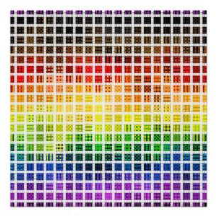 Poster Drapeau Quirky Boho Plaid Coloré Gay Rainbow Pride