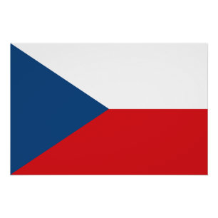Poster Drapeau République tchèque