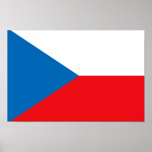 Poster Drapeau République tchèque