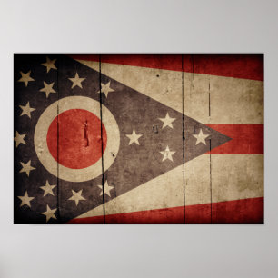 Poster Drapeau robuste en Ohio
