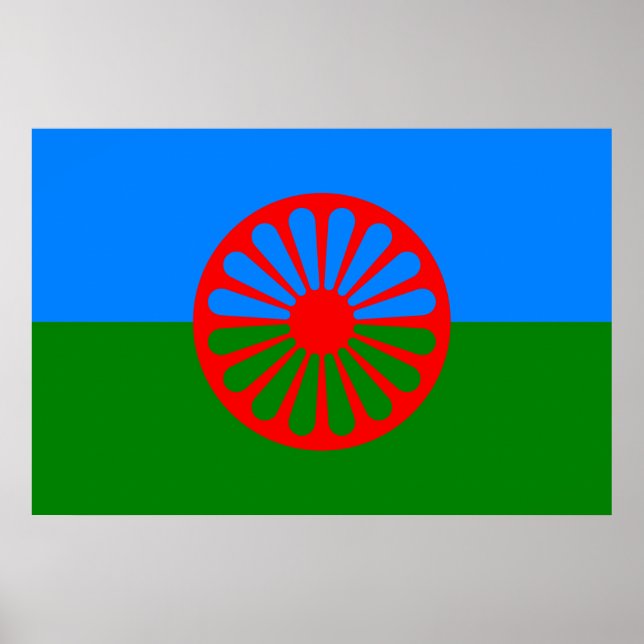Poster Drapeau romani (Devant)