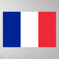 Drapeau rouge blanc et bleu de la France
