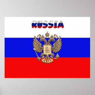Poster Drapeau russe