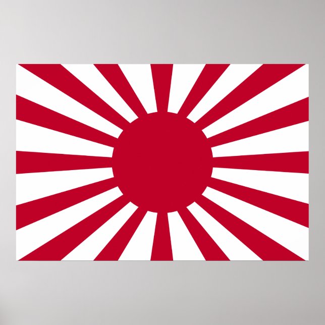 Poster Drapeau solaire japonais (Devant)
