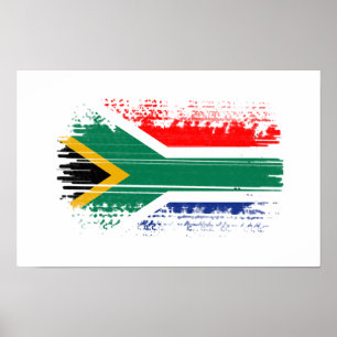 Poster drapeau sud-africain