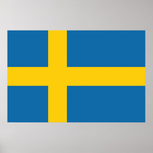 Poster Drapeau Suède 