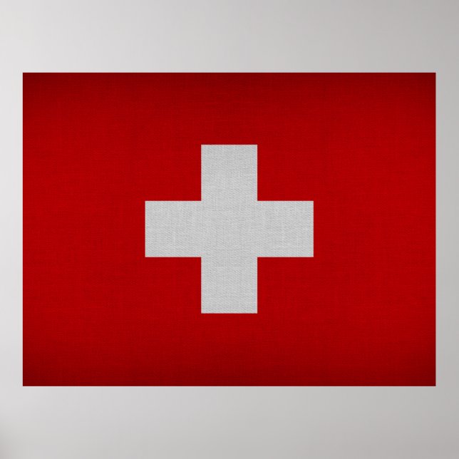 Poster Drapeau suisse (Devant)