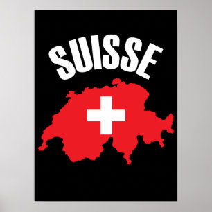 Poster Drapeau suisse