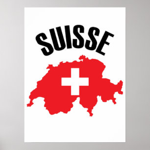 Poster Drapeau suisse