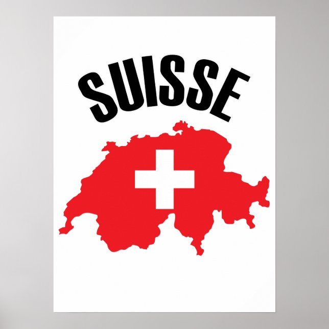 Poster Drapeau suisse (Devant)