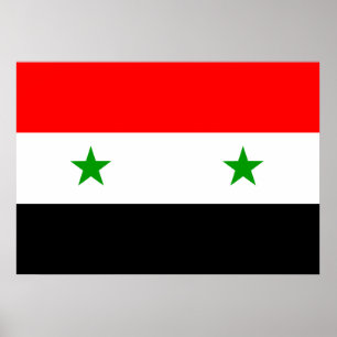Poster Drapeau Syrie