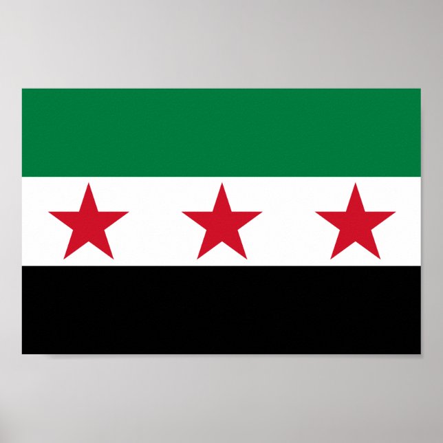 Poster Drapeau Syrie (Devant)