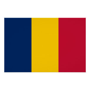 Poster Drapeau Tchad