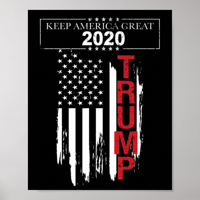 Poster Drapeau Trump (Devant)
