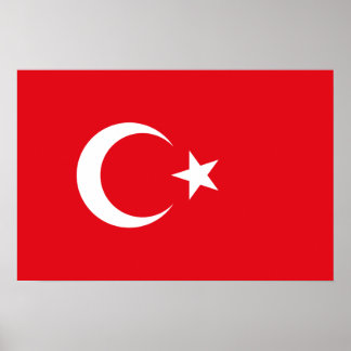 Poster Drapeau turc