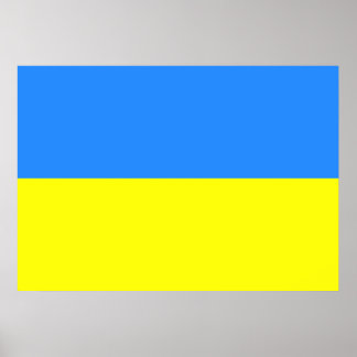 Poster Drapeau Ukraine