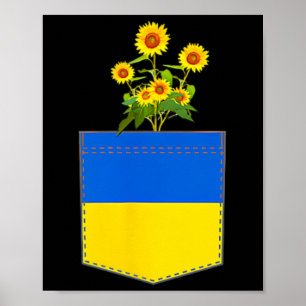 Poster Drapeau Ukraine Drapeau National Kiev Ukrainien Ky