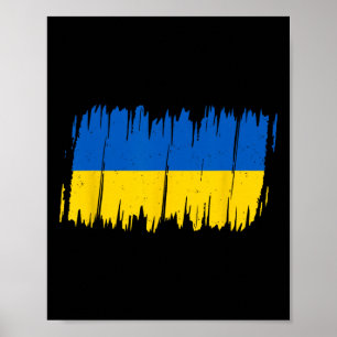 Poster Drapeau Ukraine Drapeau National Kiev Ukrainien Ky