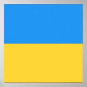 Poster Drapeau ukrainien