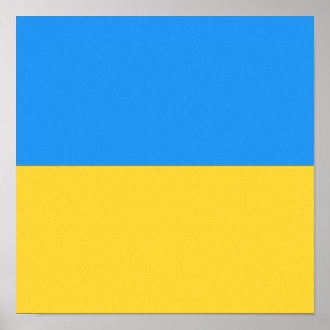 Poster Drapeau ukrainien (Devant)