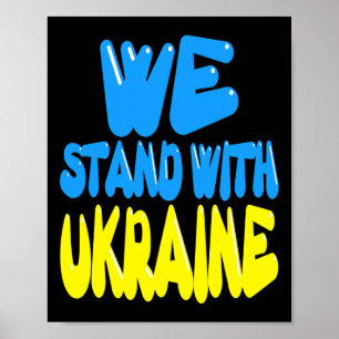 Poster Drapeau ukrainien Trident Ukraine Drapeau ukrainie