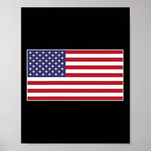 Poster Drapeau Usa Patch Poitrine Bannière étoilée Améric