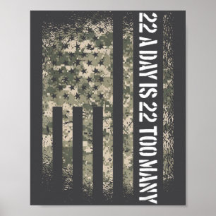 Poster Drapeau Usa Sensibilisation Au Suicide Des Anciens