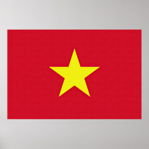 Poster Drapeau Vietnam