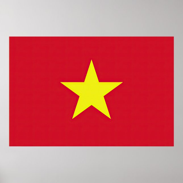 Poster Drapeau Vietnam (Devant)