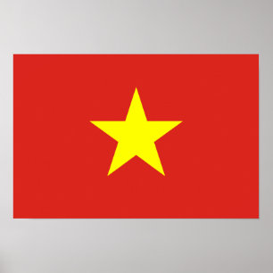 Poster Drapeau vietnamien