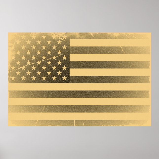 Poster Drapeau vintage (Devant)