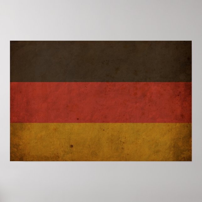 Poster Drapeau vintage Allemagne (Devant)